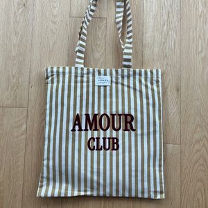 Sezane AMOUR Club tote bag - NEW
